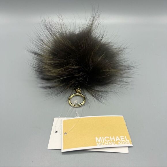 Michael Michael Kors Luxurious Fur Keychain Bag Charm - Picture 2 of 4